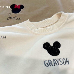 Sweatshirt Jogger Set, Personalized Crewneck Sweater Jogger, Customized set, Gender Neutral Sweater, Baby Gift, Set Baby and Toddler image 6