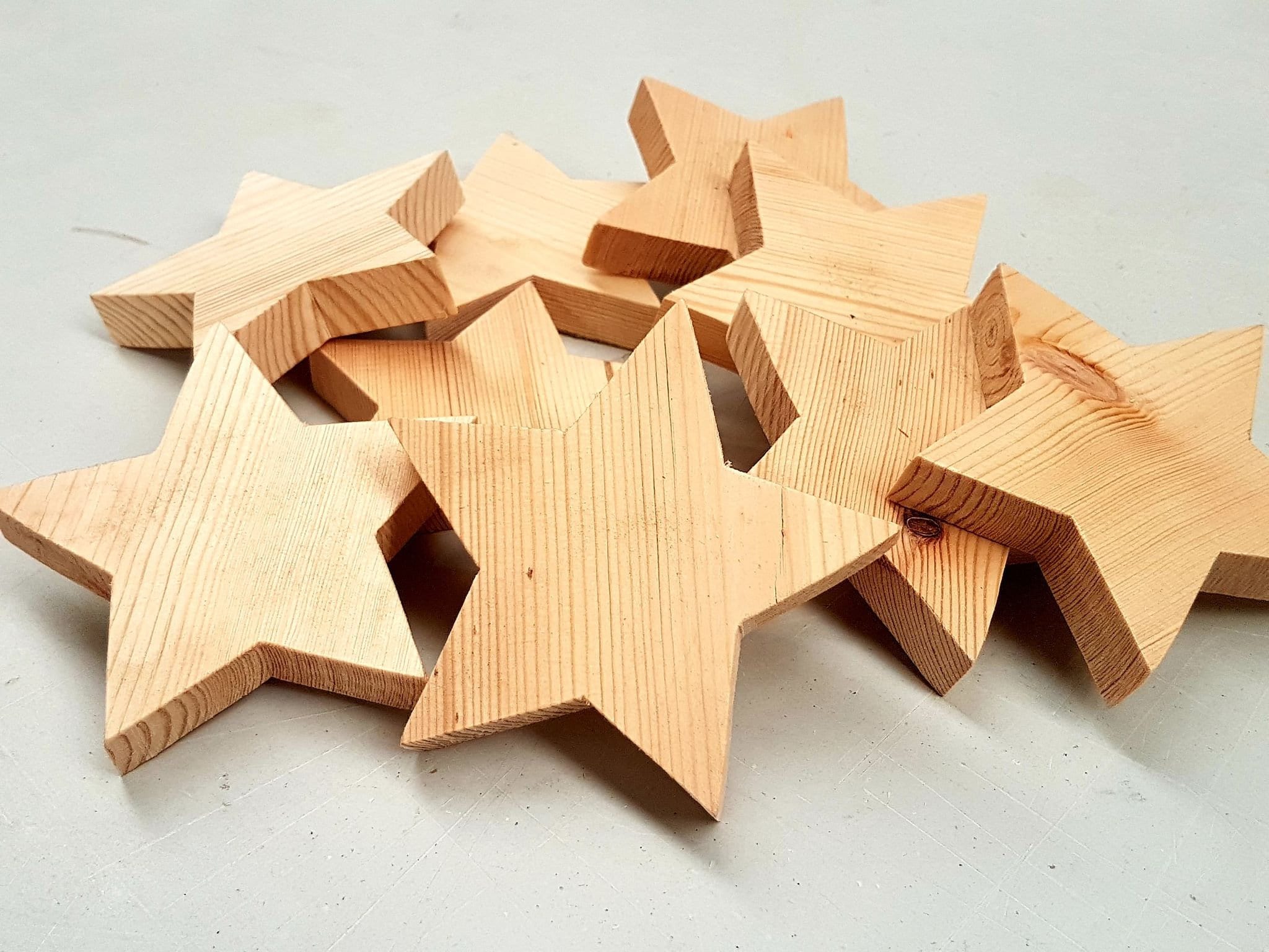 Wooden Star Blanks. Chunky Stars. Smooth Reclaimed Wood Etsy