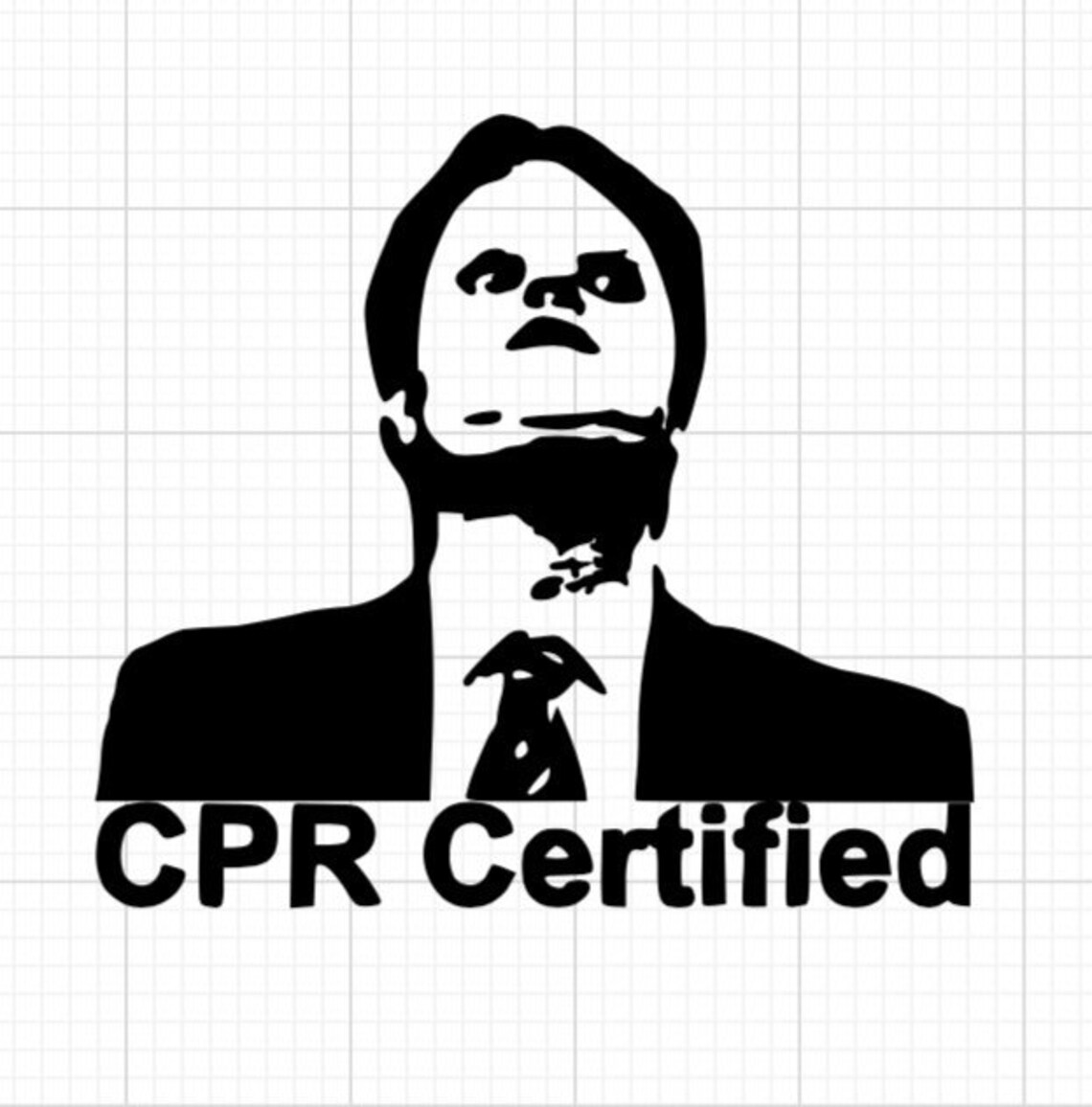 Dwight Schrute CPR Decal Etsy