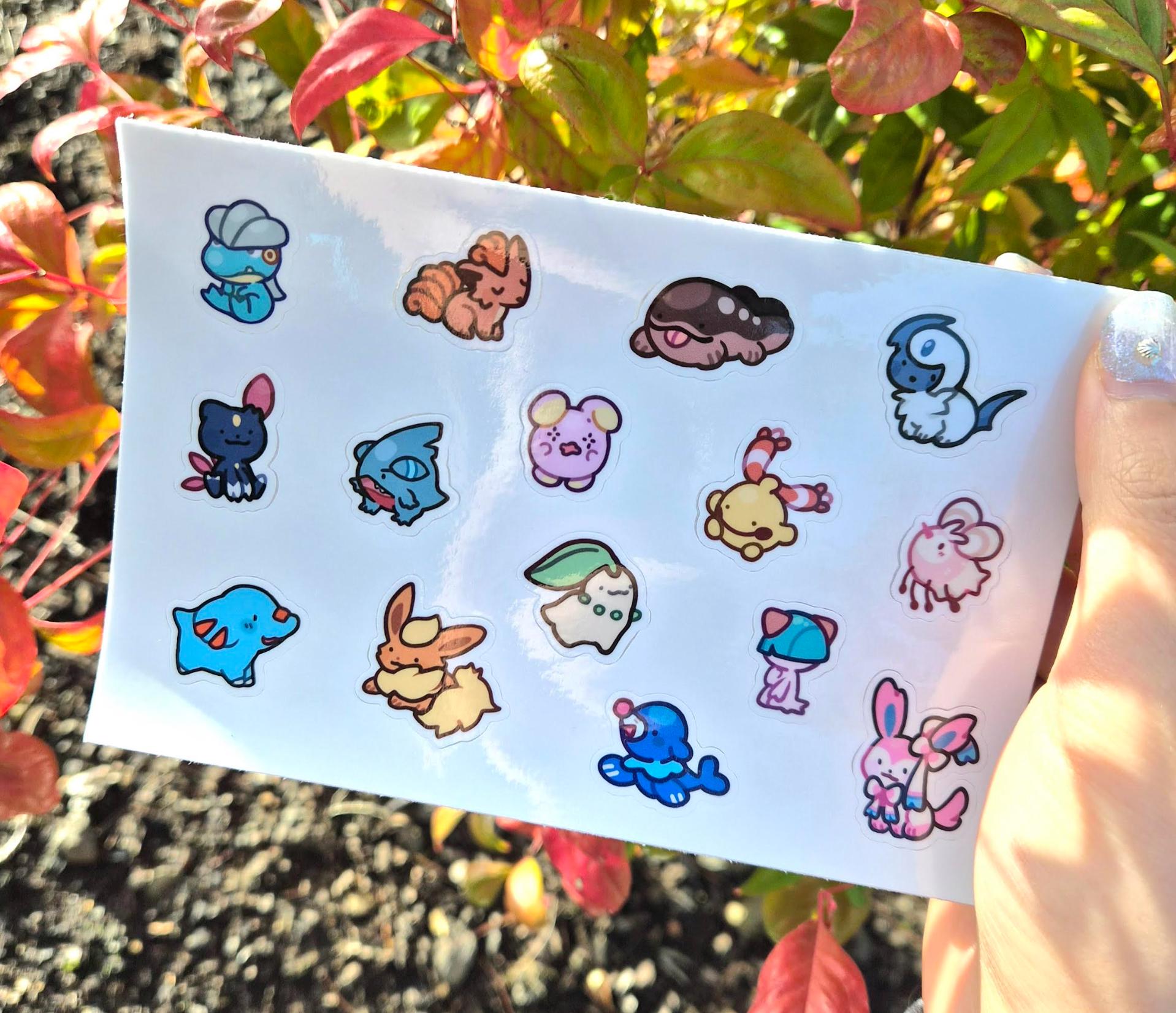 Derpy'mon Waterproof Vinyl Sticker Set 3 - Etsy