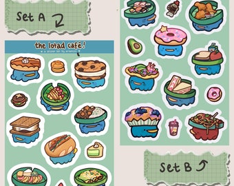 Lotad Cafe Waterproof Vinyl Sticker Set