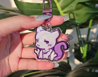 Mini Blorbo Mewtwice Keychain