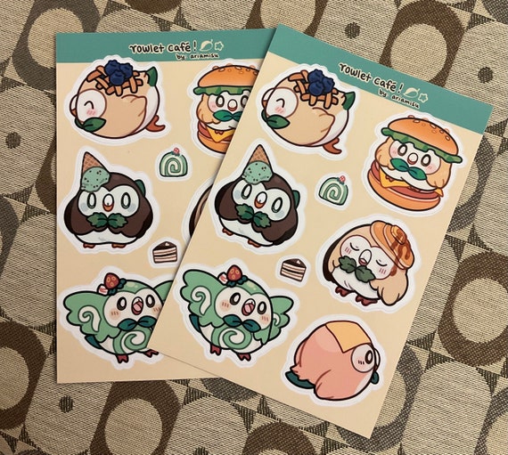 Rowrow Cafe 1 Vinyl Waterproof Stickers
