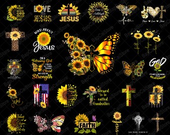Download Butterfly Sunflower Etsy