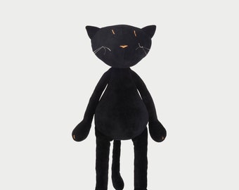 Gisel the black cat - Large size - Stuffed animal