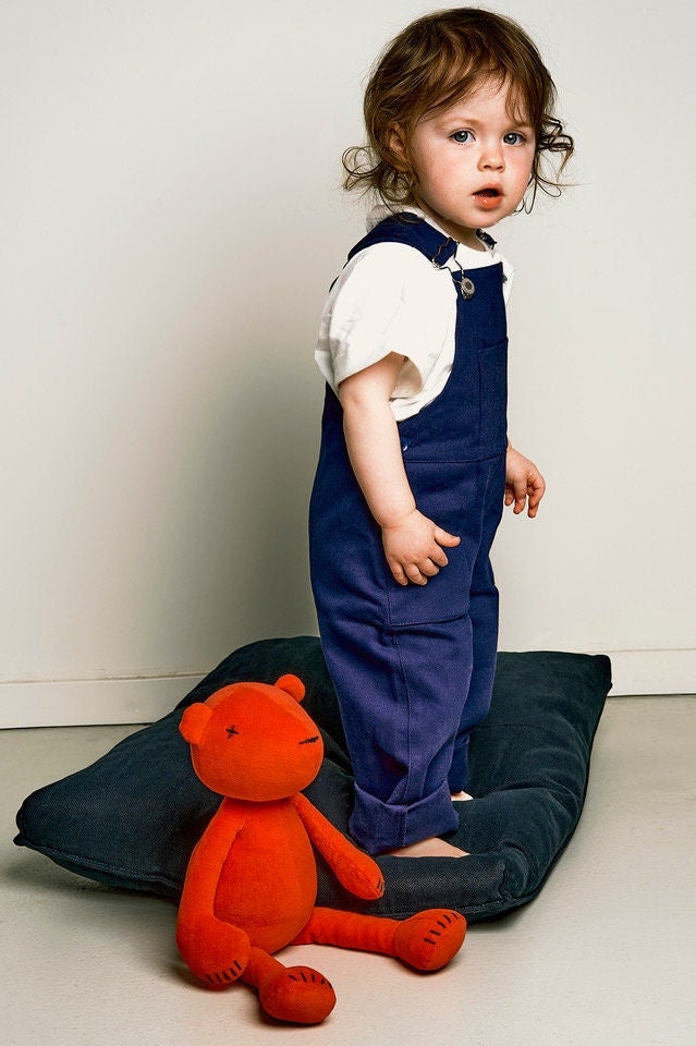 Jermaine the Orange Bear Stuffed Animal 100 Handmade in France Etsy