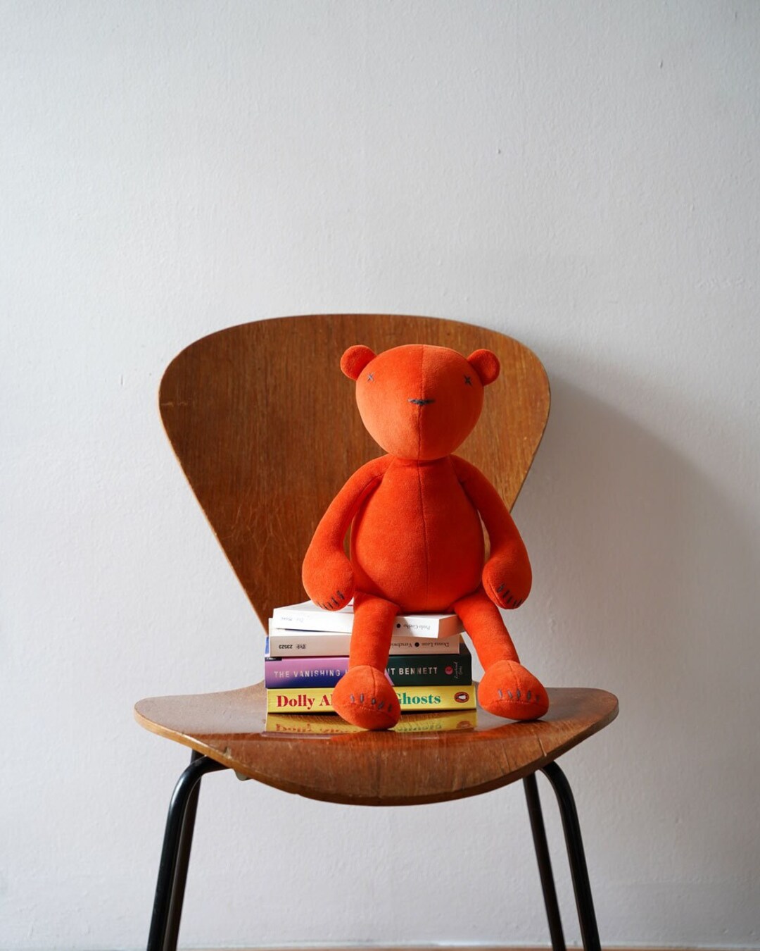 Jermaine the Orange Bear Stuffed Animal 100 Handmade in Etsy