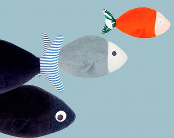 Saltwater fish - Pack of 4 - Stuffed animal