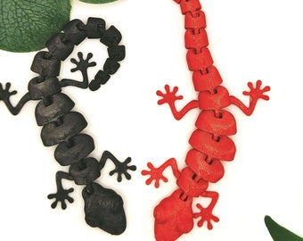 3D Printed Articulated Lizard | Flexible Fidget Toy | Desk Pet & Stress Relief Toy
