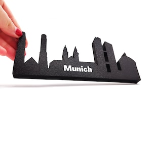 Atemberaubende München Skyline - Einzigartiges Deutschland Souvenir für Elegante Zuhause und Bücherregal Dekor | Perfektes bayrisches Geschenk und Andenken