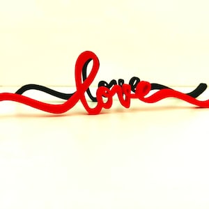 Sinal de amor, auto-posição, sinal de plástico de porta, sinal de quarto para sua casa, sinal de carta 3d, letras de amor de casamento 3d