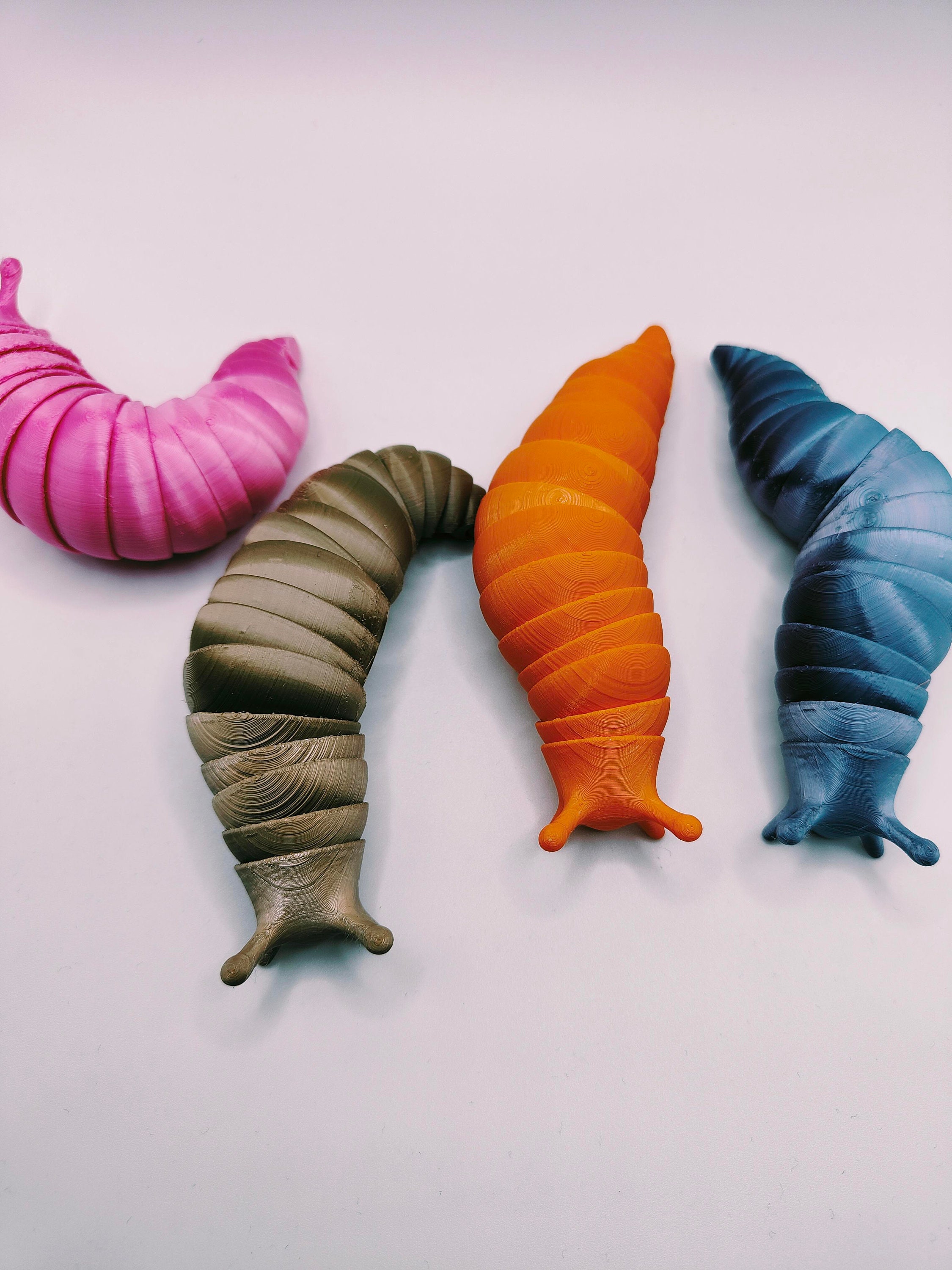 Desk Slug 3D Printed Articulated Slug Fidget Toy | Desk Companion - Etsy