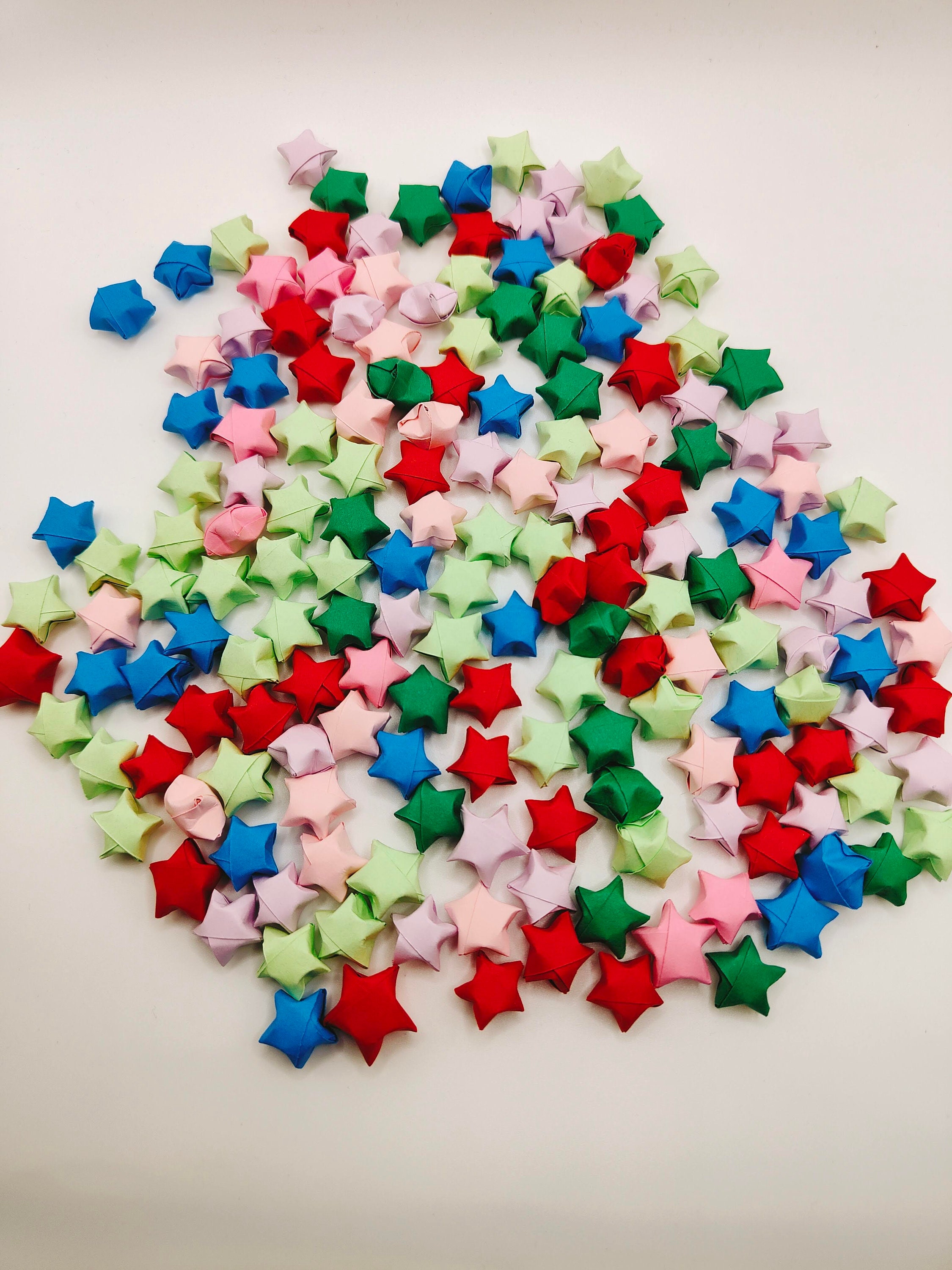 Japanese Lucky Stars Origami Paper Star Handmade Wishing - Etsy