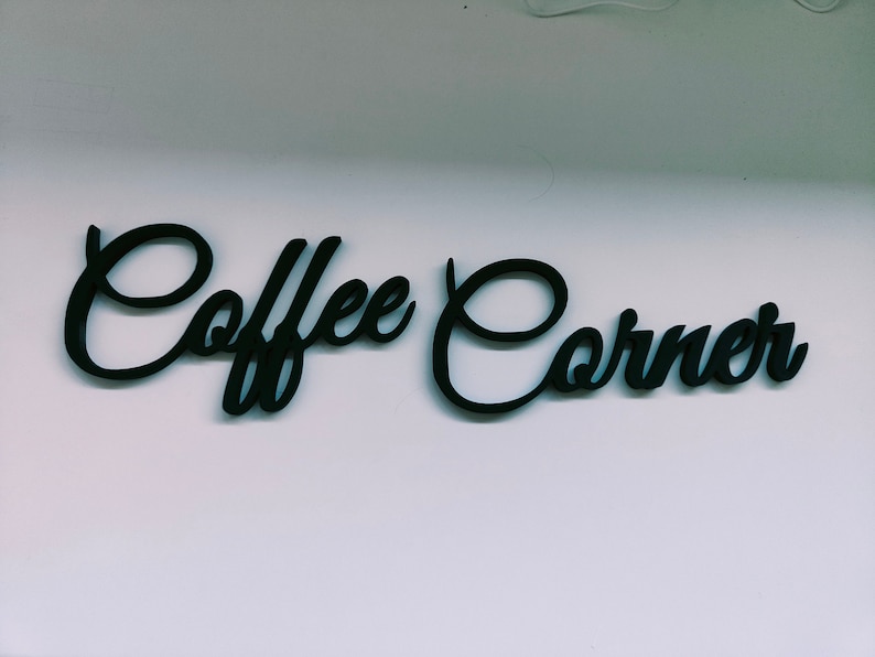 Coffee Corner Sign Wall Plastic Sign Coffee Sign Gift for Etsy UK