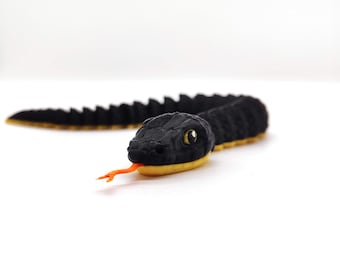 Articulated Snake Fidget Toy, Flexible Sensory Decor