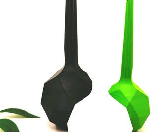 Regador de plantas geométrico com autoirrigação | Estaca com ponta | Irrigação para jardim