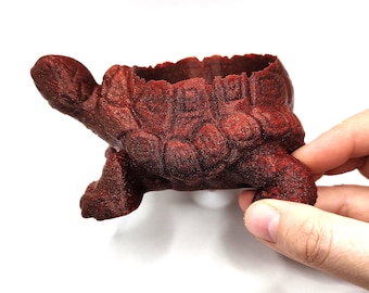 Maceta de tortuga para suculentas / Maceta pequeña para plantas / Decoración de escritorio con forma de animal Cactus
