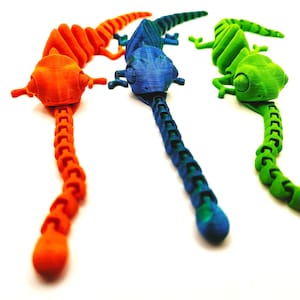 Articulated chameleon | Gift | Flexi Fidget Toy | 3D printing | Chameleon | Anti stress desk pet