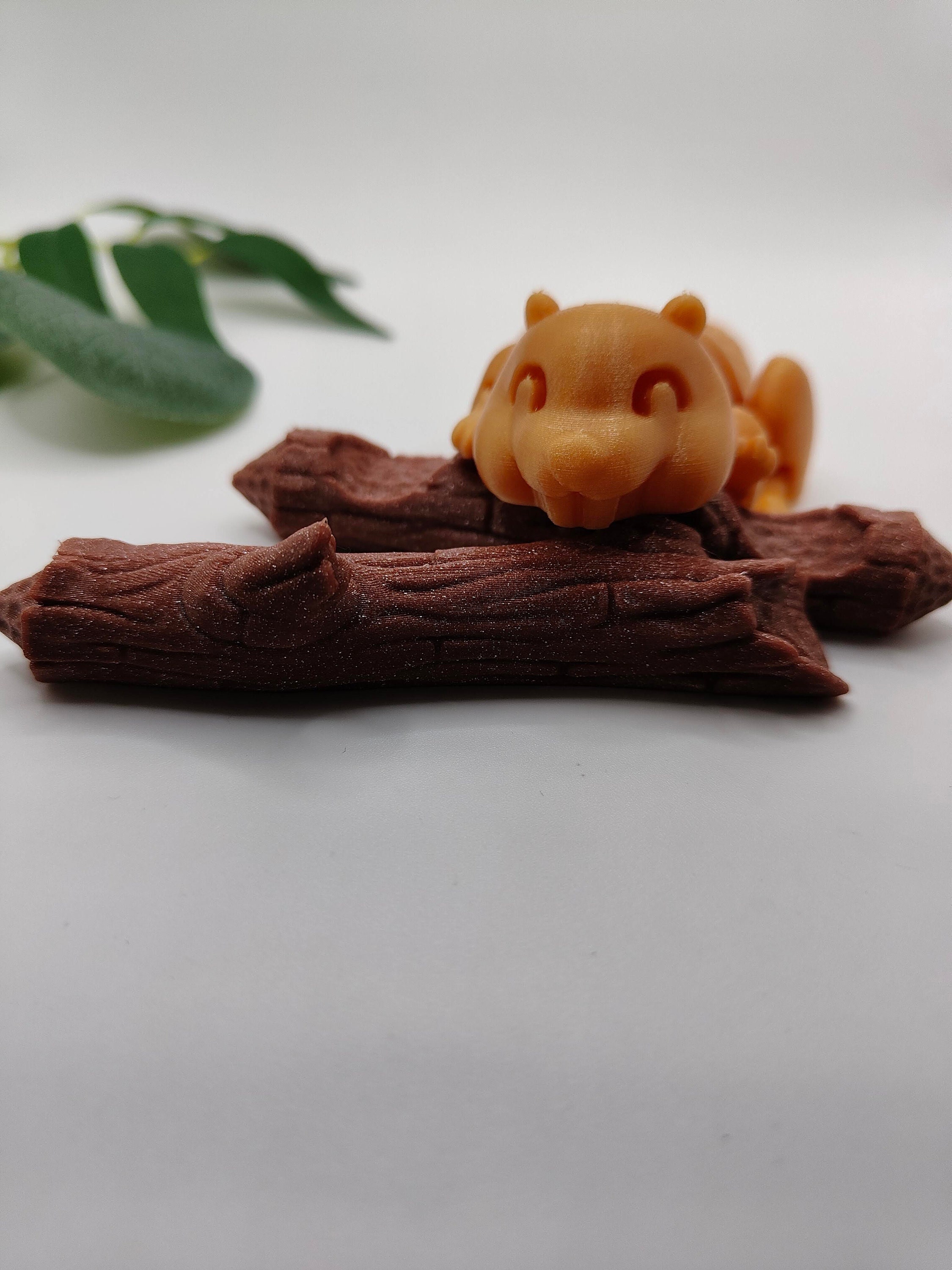 Articulated Beaver Figurine Flexi | Wildlife Forest Animal Fidget Toy ...