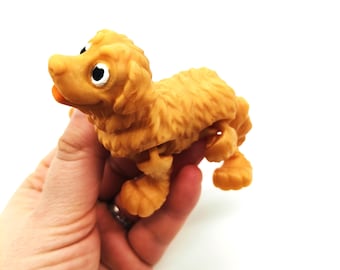 Articulated Golden Retriever Figurine - 3D Printed PLA Plastic Toy