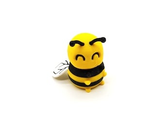 Articulated Mini Bee Figurine | Flexi Bumblebee Fidget Toy | Insect Desk Pet Poseable Movable