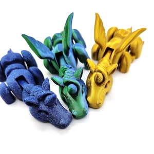 Glieder Einhorn | 3D gedrucktes fliegendes Einhorn | Flexibel | Fidget Spielzeug, Schreibtisch Haustier, Einzigartiges Spielzeug - Fidget Toy |  Faules Einhorn