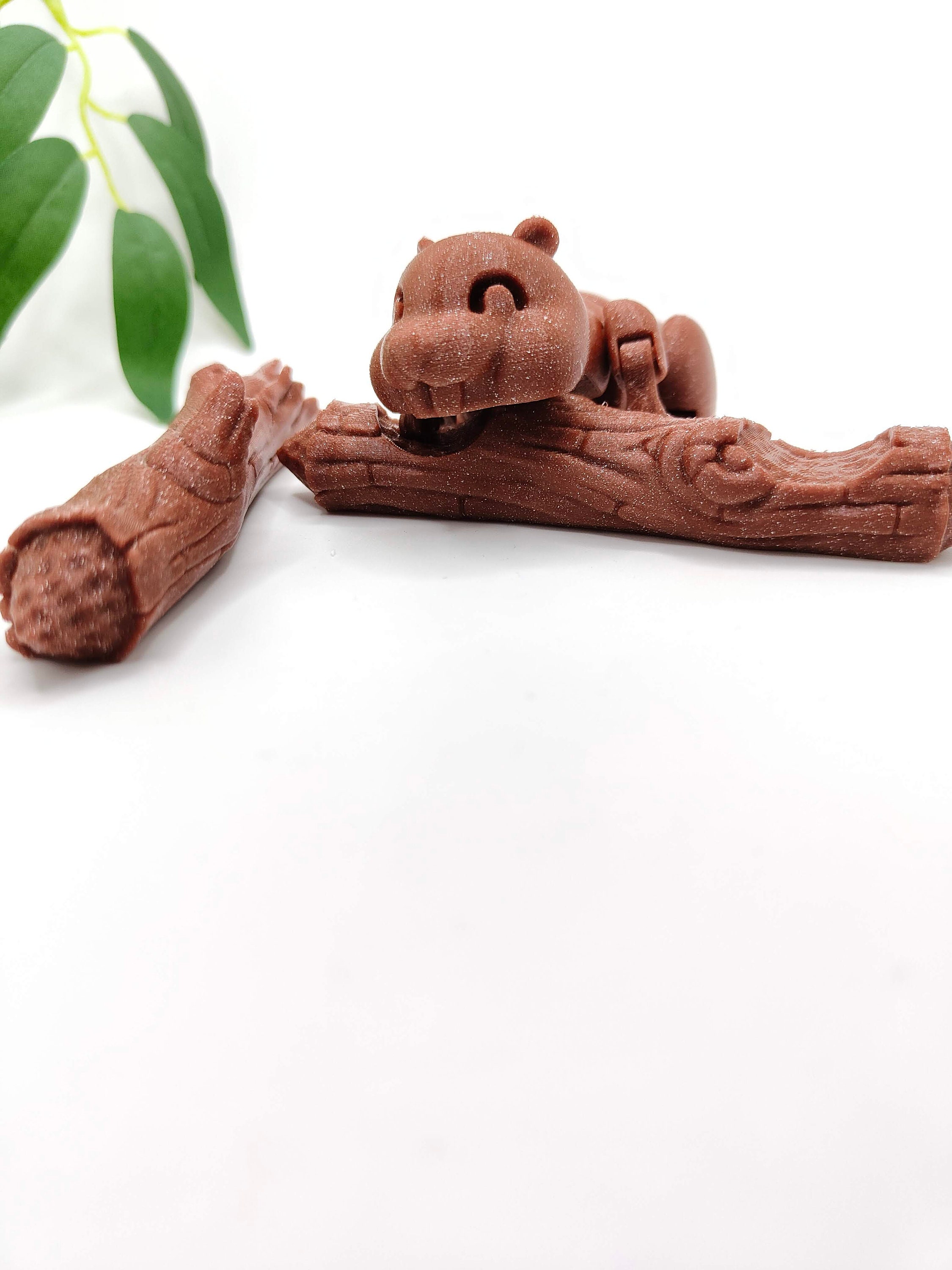 Articulated Beaver Figurine Flexi | Wildlife Forest Animal Fidget Toy ...