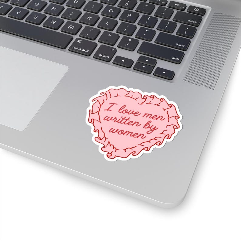 I Love Men Written By Women Sticker, Bookish Sticker, Book Lovers Sticker, Kindle Sticker, Book Lover Gift, Fictional Men, Book Boyfriends bild 3