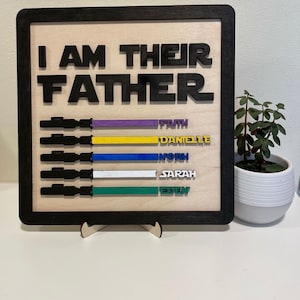 I Am Their Father, Personalized Father’s Day Gift, StarWars Gift for Dad or Grandpa, Grandfather or Daddy Birthday Gift