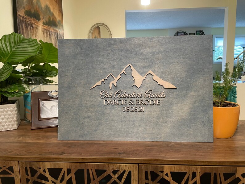 Tableau Ardoise En Bois Forme Crème Glacée - 35 X 20 Cm - Suspendu - Pour Messages, Décoration, Mariage, Café - Craie Ordinaire Ou Liquide