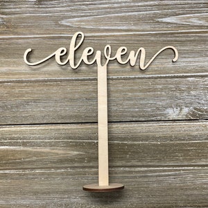 Wooden Table Number For Wedding Table, Wedding Table Decor, Table Numbers image 2