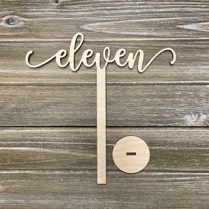 Wooden Table Number For Wedding Table, Wedding Table Decor, Table Numbers image 3