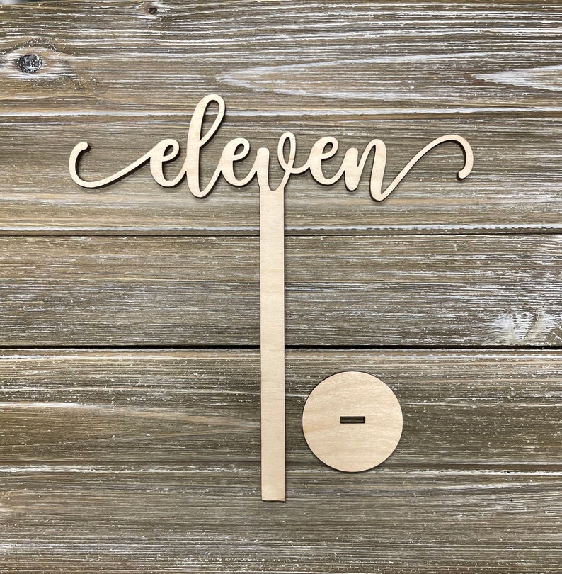 Wooden Table Number For Wedding Table, Wedding Table Decor, Table Numbers image 3