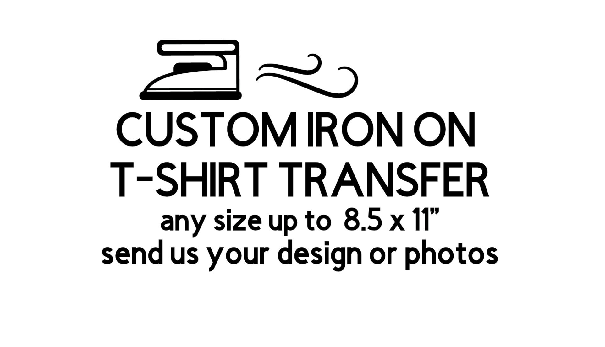 Custom Vibrant Iron on Tshirt Transfers for LIGHT COLOR Etsy