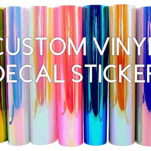 Personalized Holographic Vinyl Sticker, Custom Vinyl, Holographic Decal, Car/ Business/ Logo/ Event Custom Decal Sticker