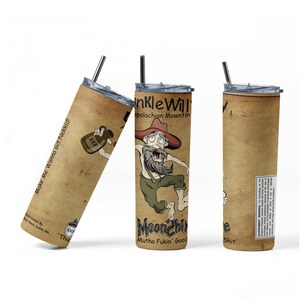 Moonshine  Tumbler Funny Wrap,  PNG Sublimation Designs Download - Skinny Tumbler  20oz - PNG