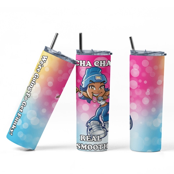 Cha Cha Real Smooth Tumbler Wrap PNG Sublimation Designs Download - Skinny Tumbler  20oz - PNG 2022