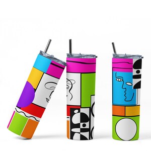 Abstract Geometric  Tumbler Wrap,  PNG Sublimation Designs Download - Skinny Tumbler  20oz - PNG 2022