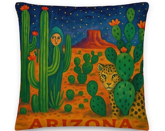 Sierkussen woestijnwoestijn Arizona: ontwerp cactusluipaard