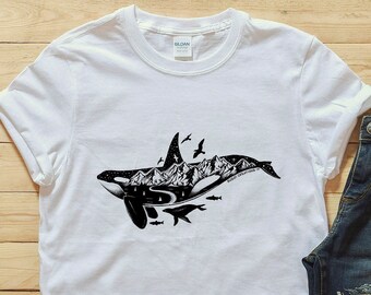 Mens Orca Whale Shirt