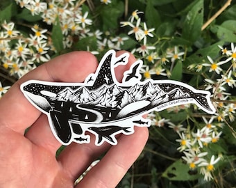 Orca Whale Sticker