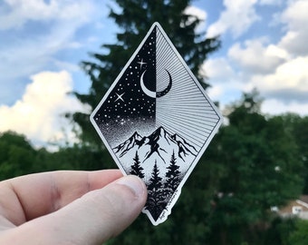 Nature and Mountains Sticker