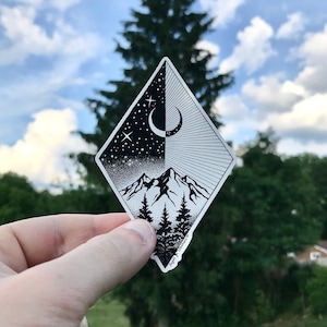 Sticker Natuur en bergen