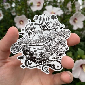 Sticker zeeschildpad