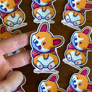 Sticker corgi mignon