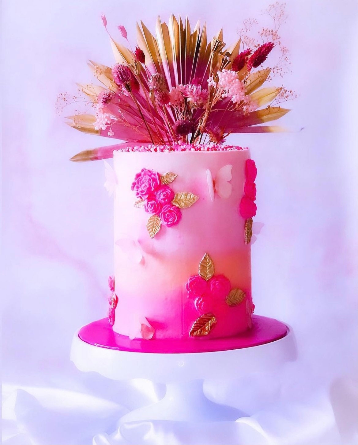 Custom Bakers Box Cake Decoration Kit Dried Flower Cake Etsy