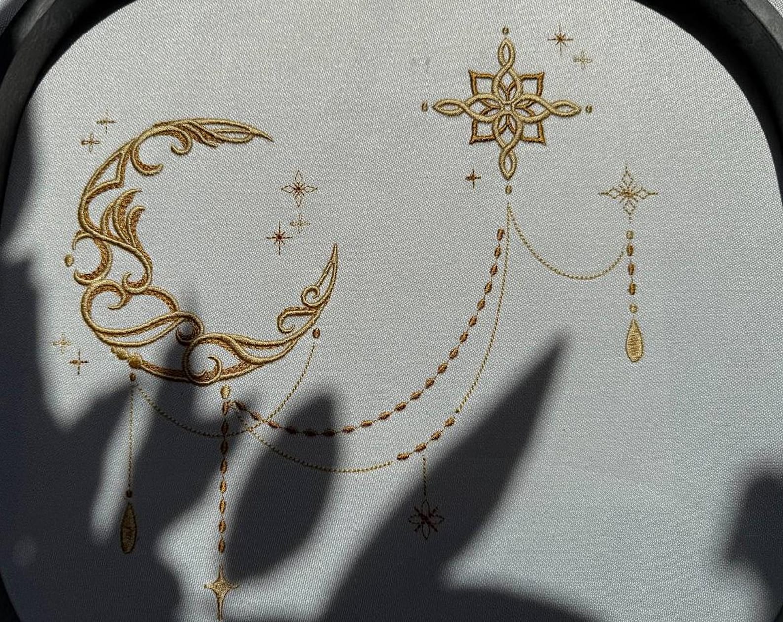 Crescent Moon and Star Set of Machine Embroidery Designs - Etsy