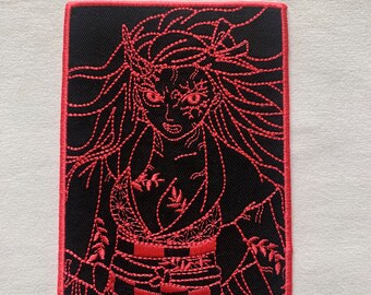 Demon Slayer Nezuko Kamado Embroidered Iron-On Patch – Official Look