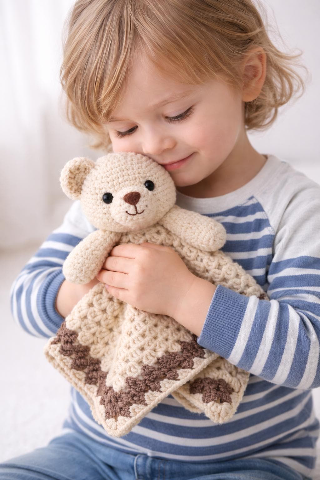 30 Teddy Bear Blanket Crochet Patterns for Cozy Baby Gifts, Loveys, and Keepsake Afghans 33 Teddy Bear Lovey Toy Pattern