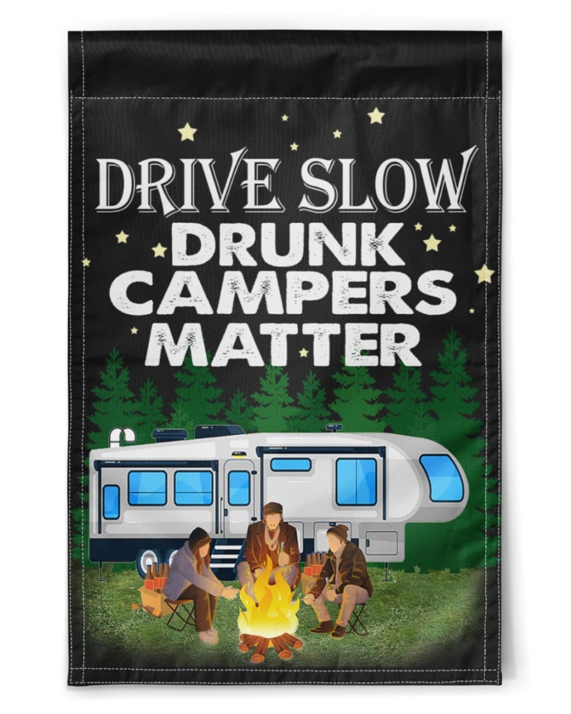 Camping funny cute camp flag gift home garden flag and house Etsy